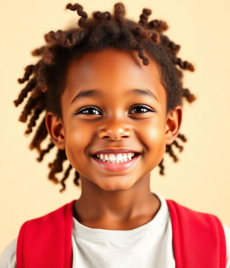 Smiling school child